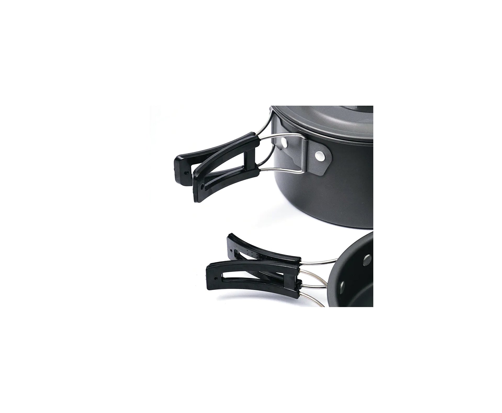 Conjunto de Panelas Camping Hawapi com Chaleira Ultraleve - Verde Limão