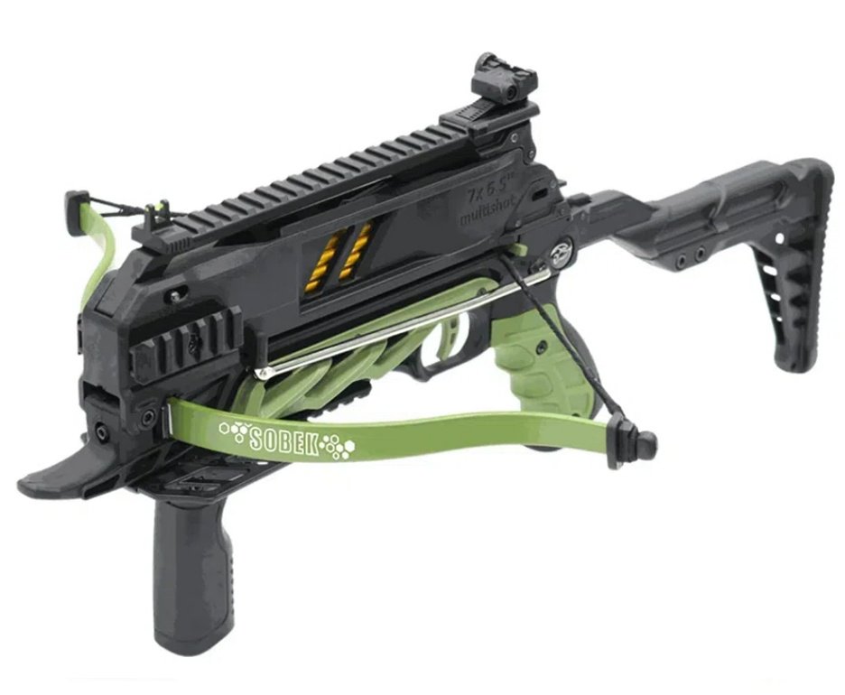 Balestra Besta MK-TCS3-G 80 Libras com carregador 7 setas - Man Kung + Alvos + Red Dot + Kit Setas