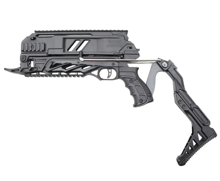 Balestra Besta MK-TCS3-BK 80 Libras com carregador 7 setas - Man Kung + Alvos + Red Dot + Kit Setas