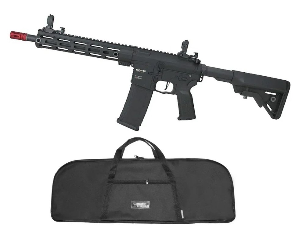 Rifle de Airsoft AEG AR15 Neptune 10" Plus Gatilho ETU Programável 6mm - Rossi + Capa