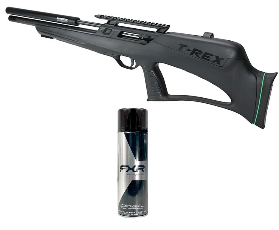 Carabina de Pressão PCP Artemis T-REX Bullpup 5,5mm com Válvula Reguladora  - Fixxar + Desengripante / Anticorrosivo