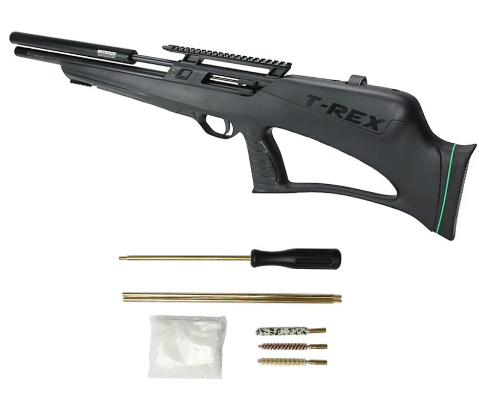 Carabina de Pressão PCP Artemis T-REX Bullpup 5,5mm com Válvula Reguladora - Fixxar + Kit Limpeza Aurok