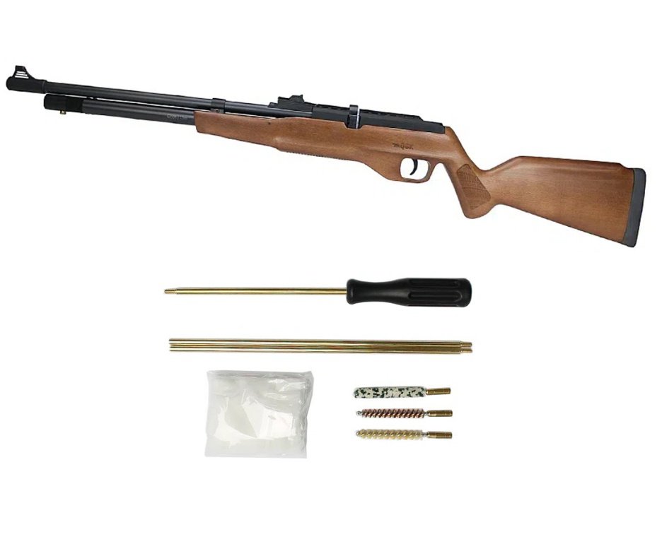 Carabina de Pressão PCP G850M Madeira Cal 5,5mm Nova Vista QGK + Kit Limpeza Aurok