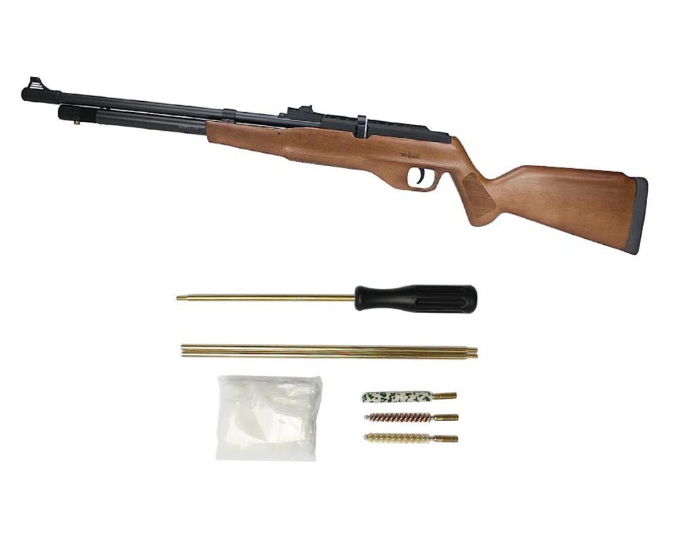 Carabina de Pressão PCP G850M Madeira Cal 5,5mm Nova Vista QGK + Kit Limpeza Aurok