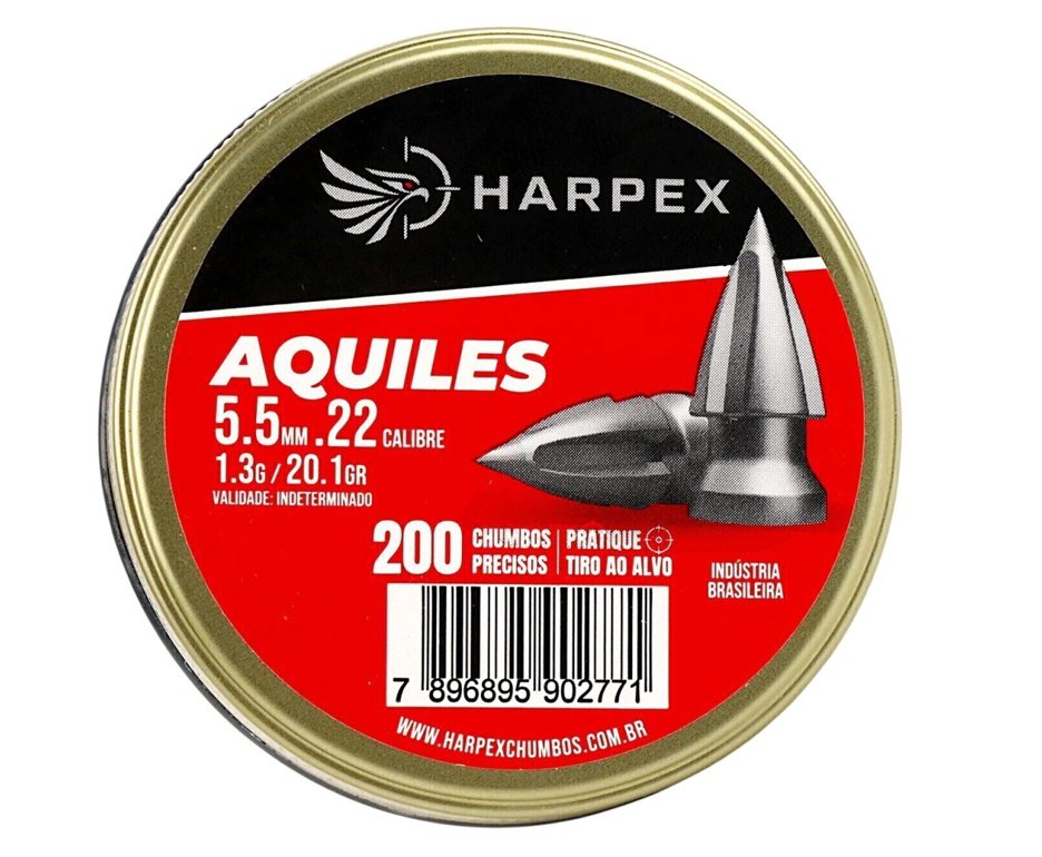 Chumbinho Harpex Aquiles 5,5 mm 200 pcs/pot