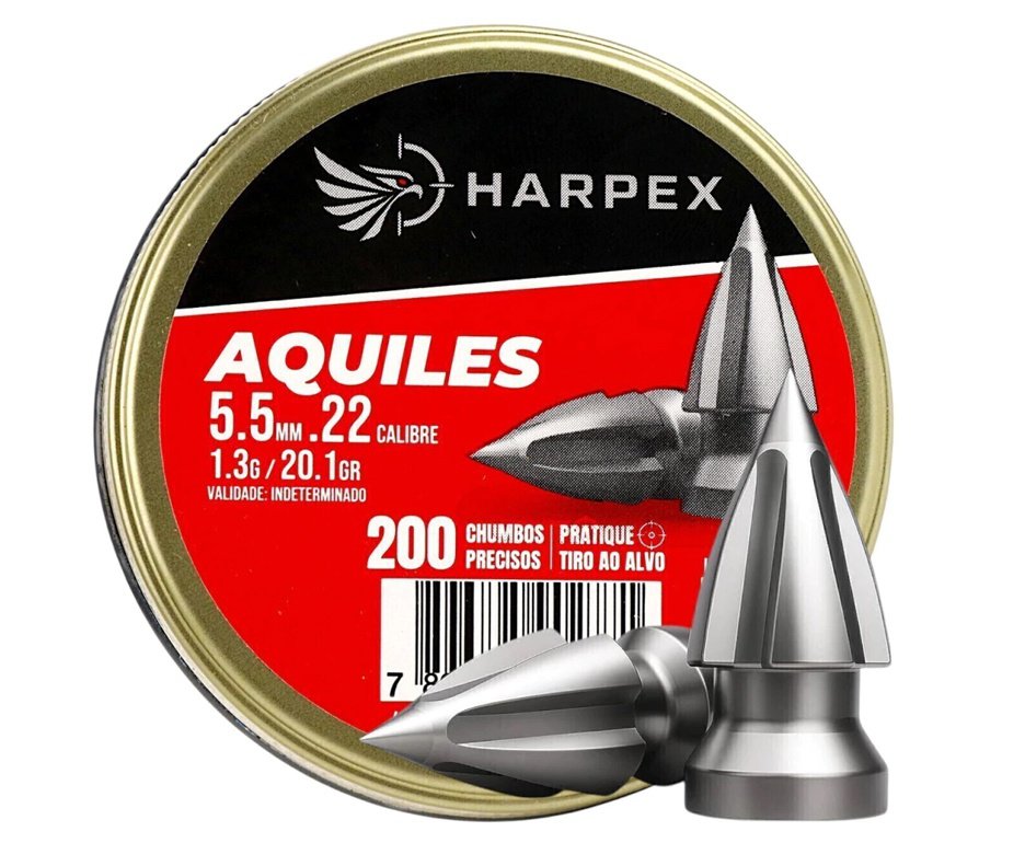 Chumbinho Harpex Aquiles 5,5 mm 200 pcs/pot