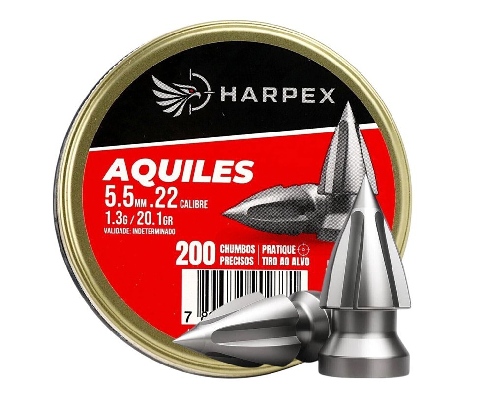 Chumbinho Harpex Aquiles 5,5 mm 200 pcs/pot