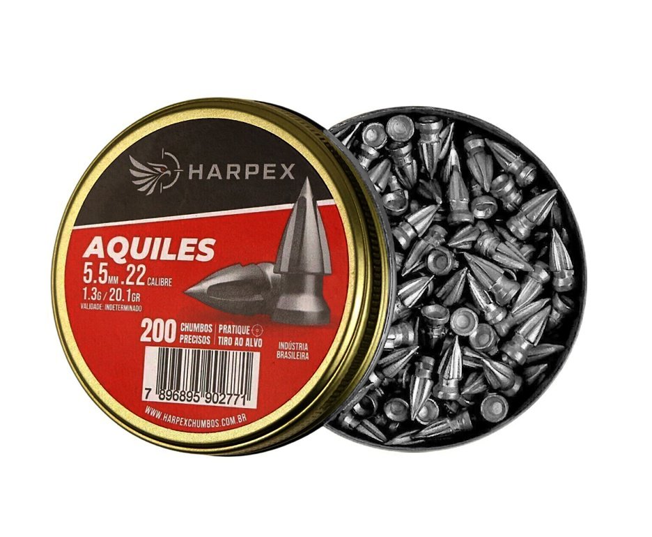 Chumbinho Harpex Aquiles 5,5 mm 200 pcs/pot
