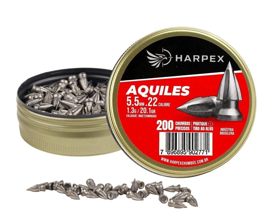 Chumbinho Harpex Aquiles 5,5 mm 200 pcs/pot