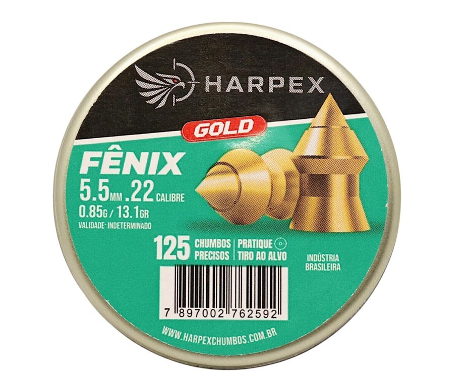 Chumbinho Harpex Fenix Gold 5,5mm 125 pcs/pot