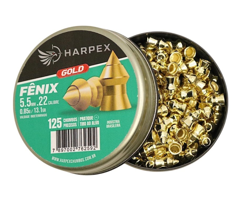 Chumbinho Harpex Fenix Gold 5,5mm 125 pcs/pot