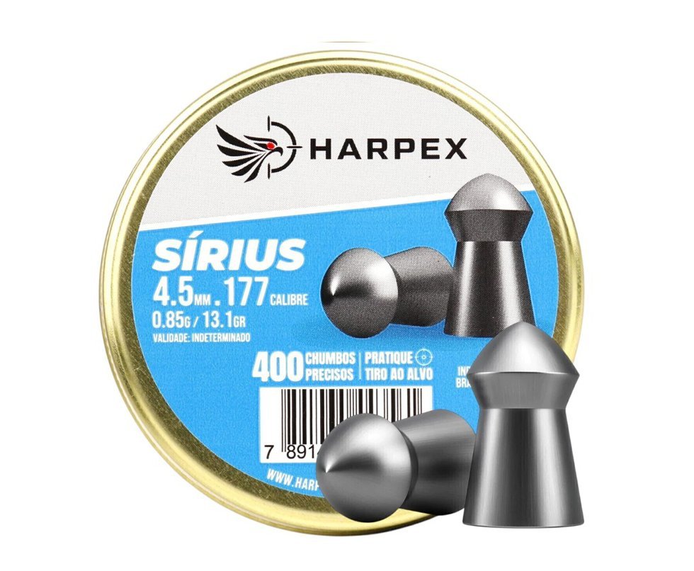 Chumbinho Harpex Sírius Alto Impacto 4.5mm (.177) - 400un