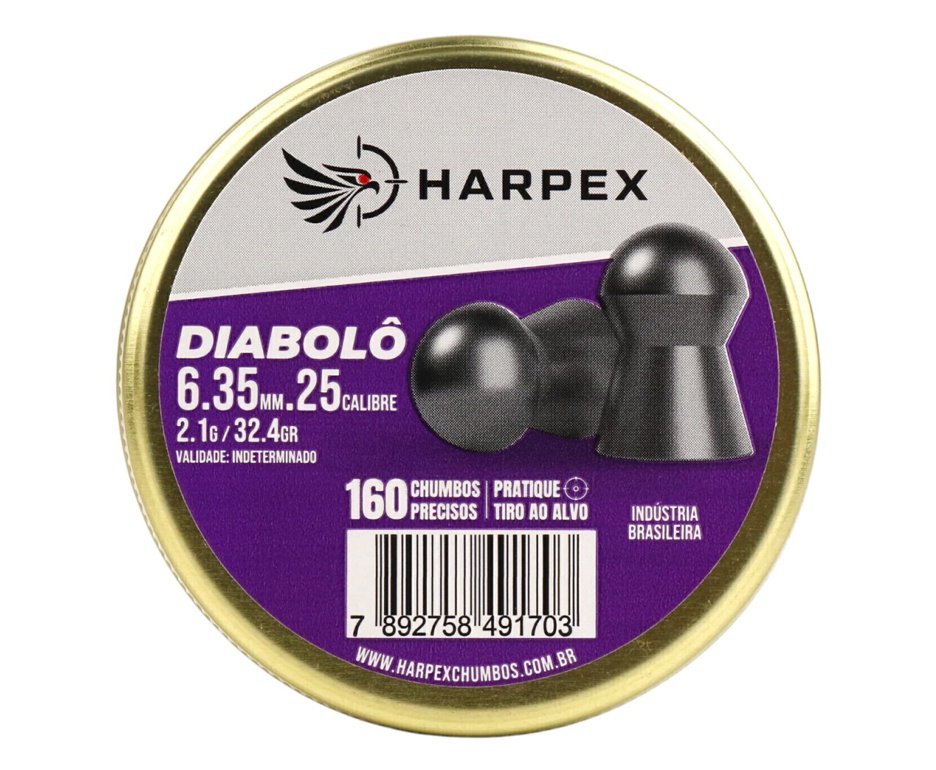 Chumbinho Harpex Diabolo 6,35mm 160 pcs/pot