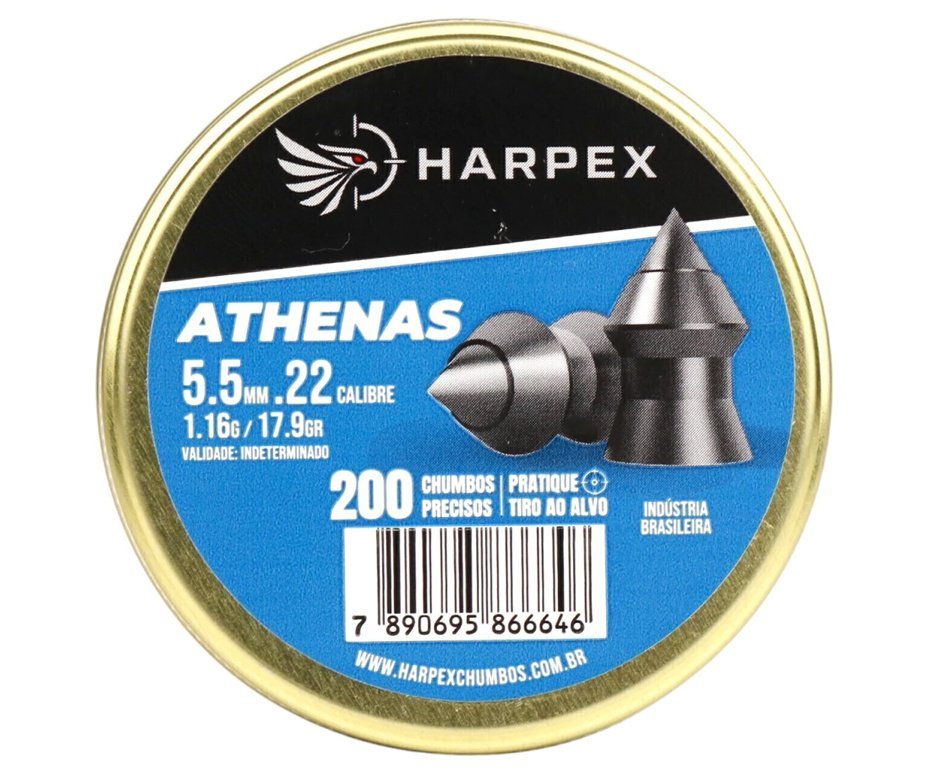 Chumbinho Harpex Athenas 5,5 mm 200 pcs/pot