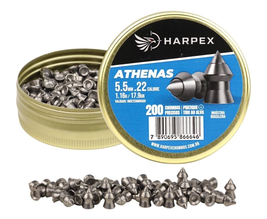 Chumbinho Harpex Athenas 5,5 mm 200 pcs/pot