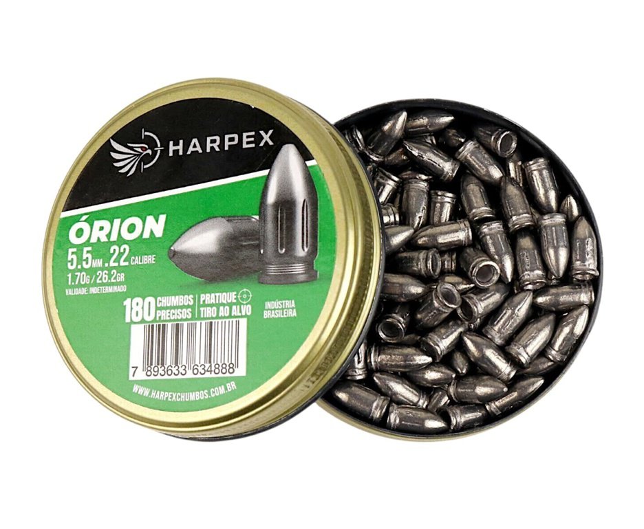 Chumbinho Harpex Órion Alta Precisão 5.5mm (.22) - 180un