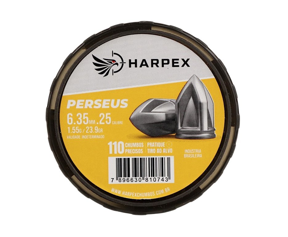 Chumbinho Harpex Perseus Alta Penetração 6.35mm (.25) - 110un