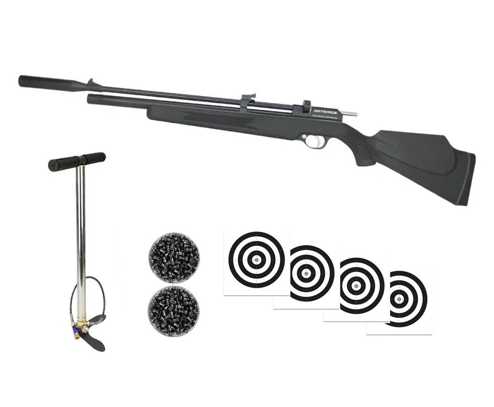 Carabina De Pressão PCP PR900S G2 Polímero 5,5mm New Generation Artemis + Bomba + Alvos + Chumbo