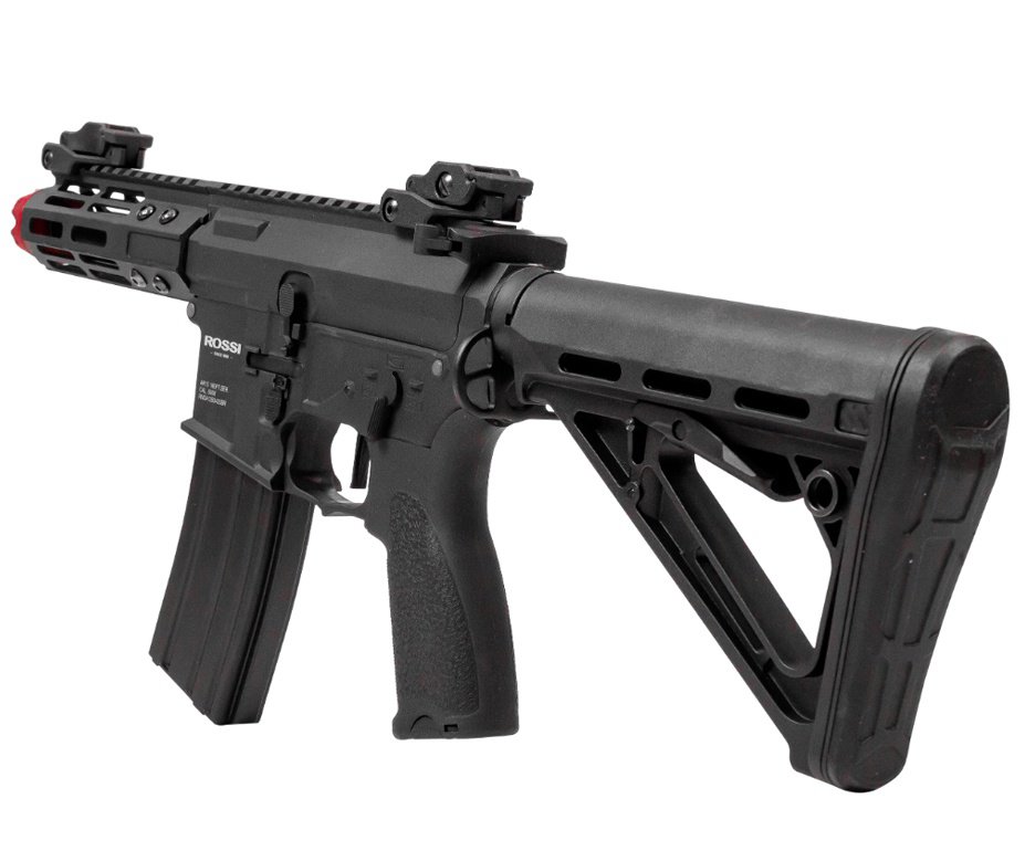 Rifle De Airsoft Pdw Rossi Ar15 Neptune 6mm Keymod 5,5" Com Gatilho Et