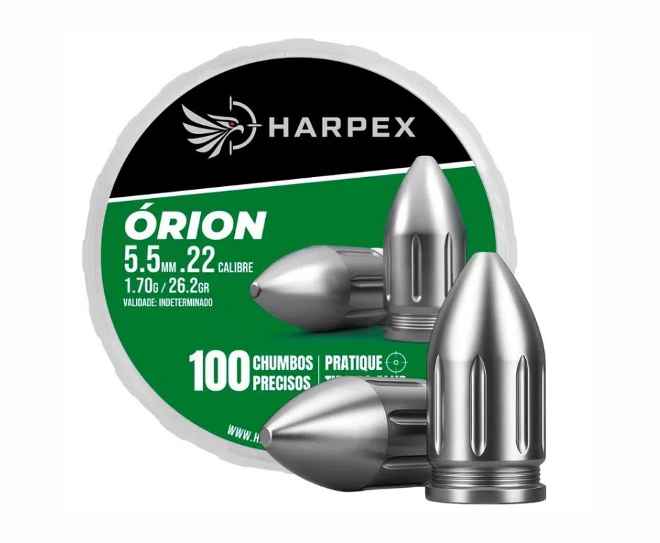 Capa/Case Premium + Chumbinho 5,5 Harpex Fenix/Pro-Hunter X/Orion + Kit de Limpeza + Desengripante/ Anticorrosivo + Alvos