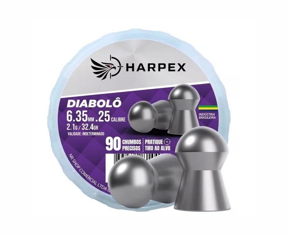 Capa/Case Premium + Chumbinho 6,35 Harpex/Technogun  Diabolo/Slug Hollow Point/Strike Diabolo Soft /Mamuth Pro + Kit de Limpeza + Desengripante/Anticorrosivo + Alvos