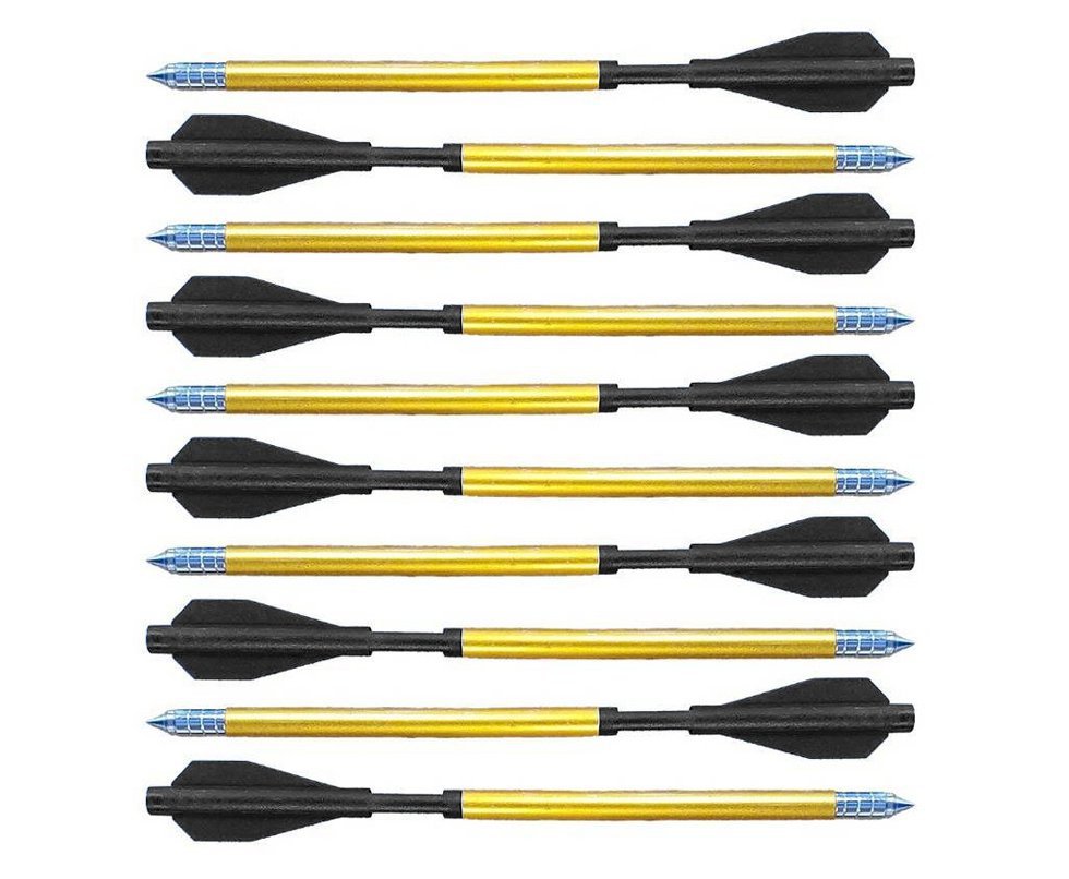 Kit 10 Setas Em Alumínio Man Kung para Besta / Balestra - Ponteira metal - 6,5"