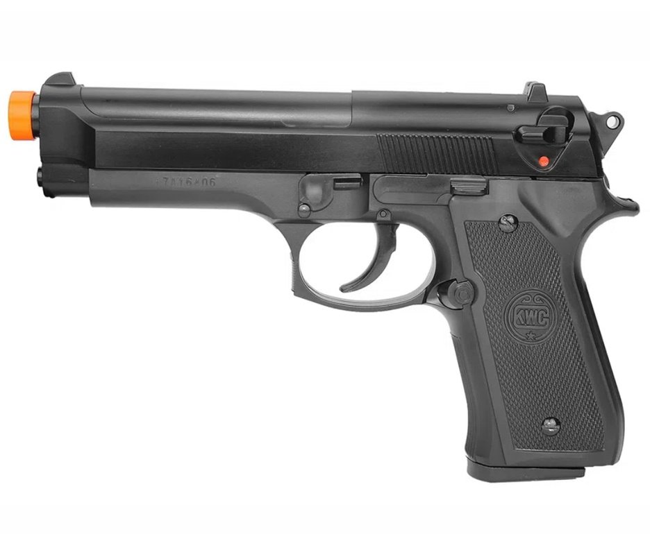Pistola De Airsoft Beretta M92 Spring Cal 6.0 Mm Kwc + Coldre