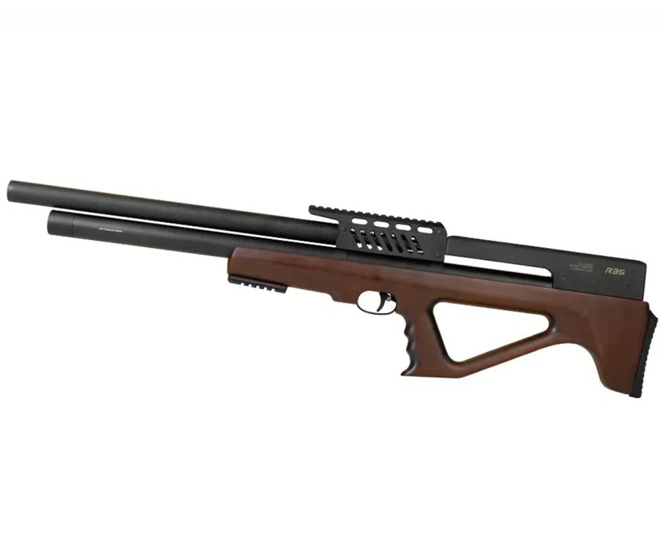 Carabina de Pressão PCP R35 Bullpup Madeira 6,35mm - Rossi + Bomba + Luneta 4-16x50