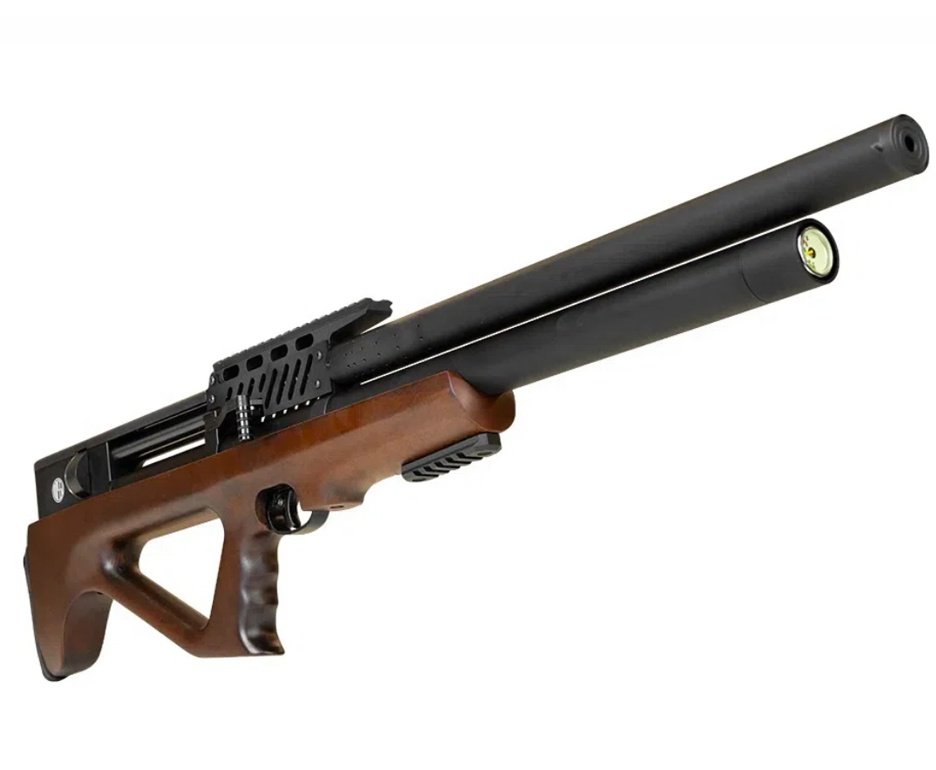 Carabina de Pressão PCP R35 Bullpup Madeira 6,35mm - Rossi + Bomba + Luneta 4-16x50