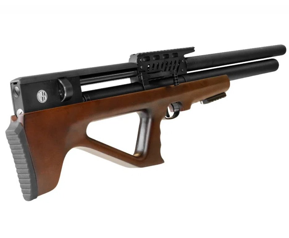 Carabina de Pressão PCP R35 Bullpup Madeira 6,35mm - Rossi + Bomba + Capa + Chumbo + Alvos
