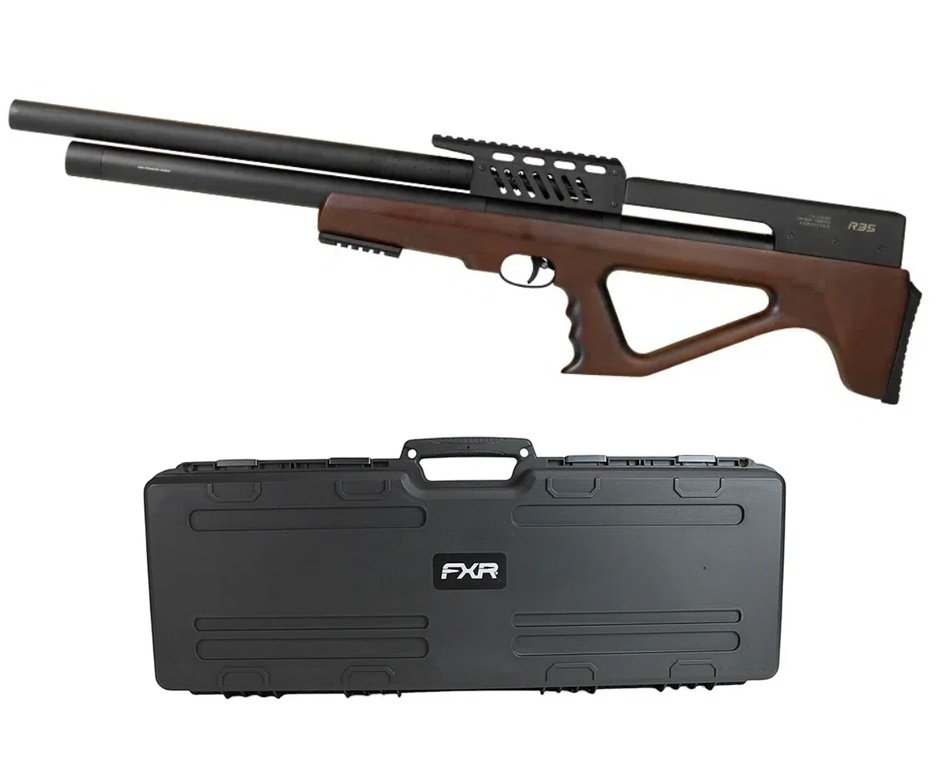Carabina de Pressão PCP R35 Bullpup Madeira 6,35mm - Rossi + Case FXR