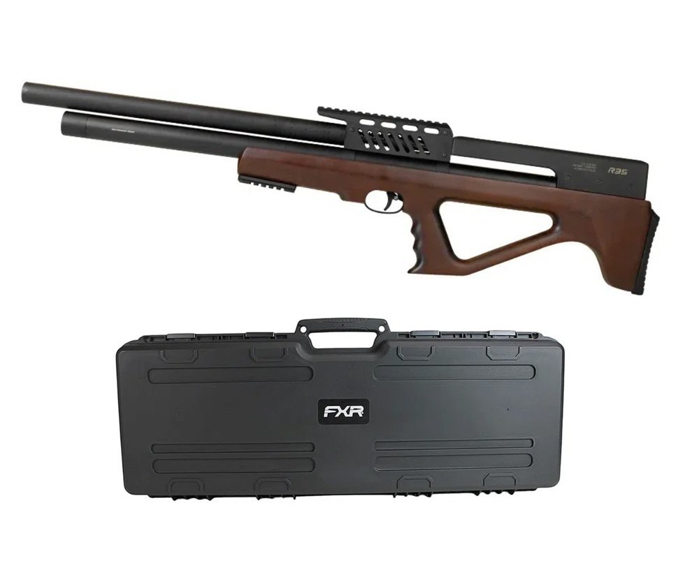 Carabina de Pressão PCP R35 Bullpup Madeira 6,35mm - Rossi + Case FXR