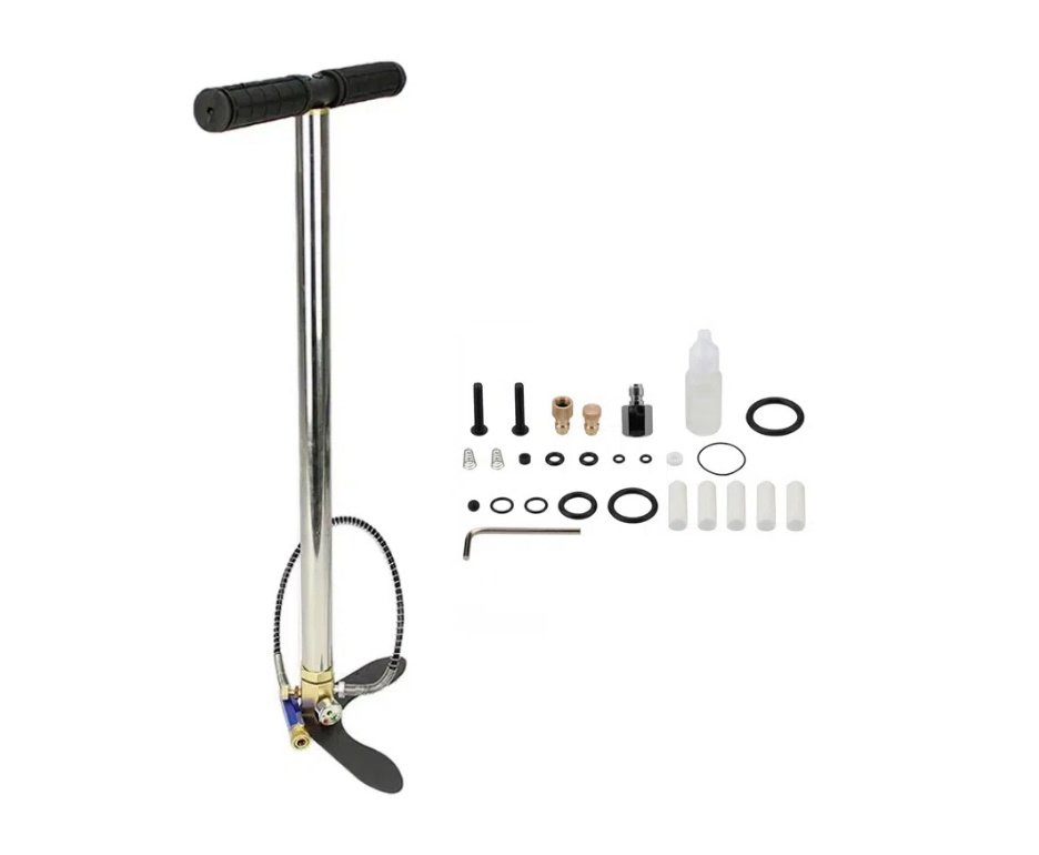 Carabina de Pressão PCP Hatsan Vectis 6.35mm Lever Action + Bomba + Case + Luneta Discovery 3-9x40 + Bipé