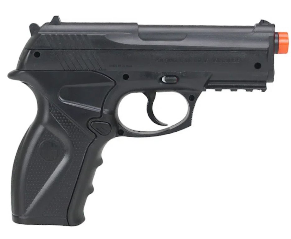 Pistola De Pressão Co2 C11 Esferas De Aço 6mm Wingun + Case + Alvos + BBS + Co2 + Coldre + Óleo de Silicone