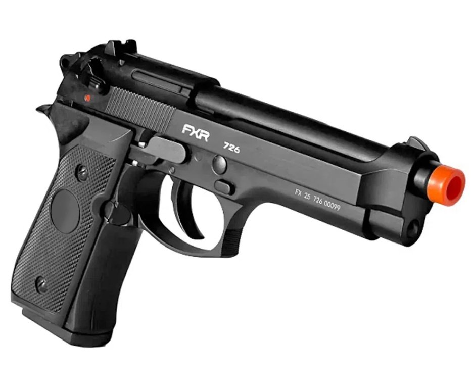 Pistola de Airsoft GBB M92 Blowback Double Bell 726 6mm - FXR Armas