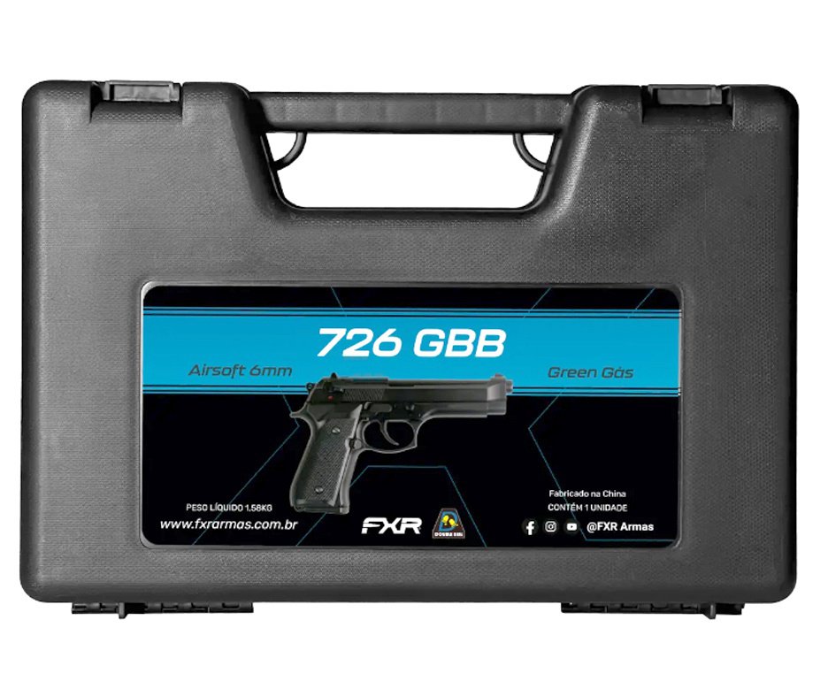 Artefato de Airsoft Green Gas FXR/DB 726 GBB 516