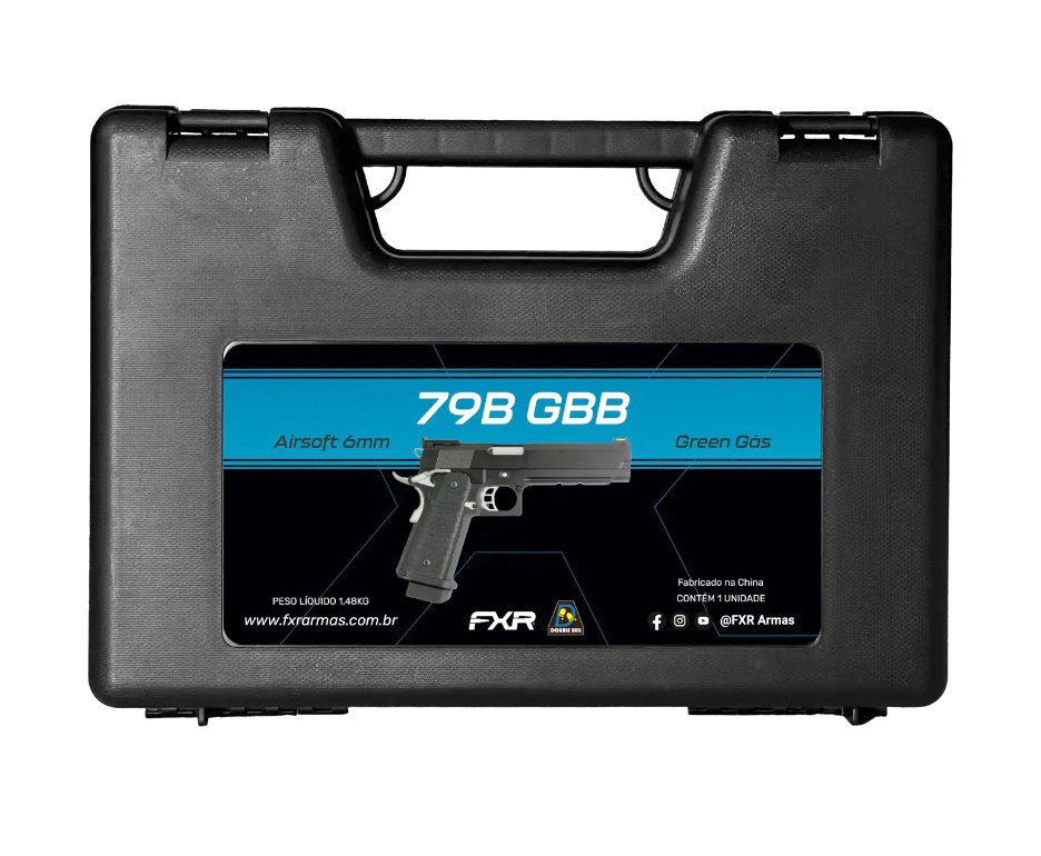 Pistola de Airsoft Green Gas FXR/DB 79B GBB 518
