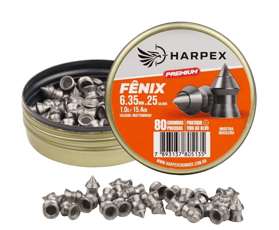 Chumbinho Harpex Fenix Premium 6,35mm 80 pcs