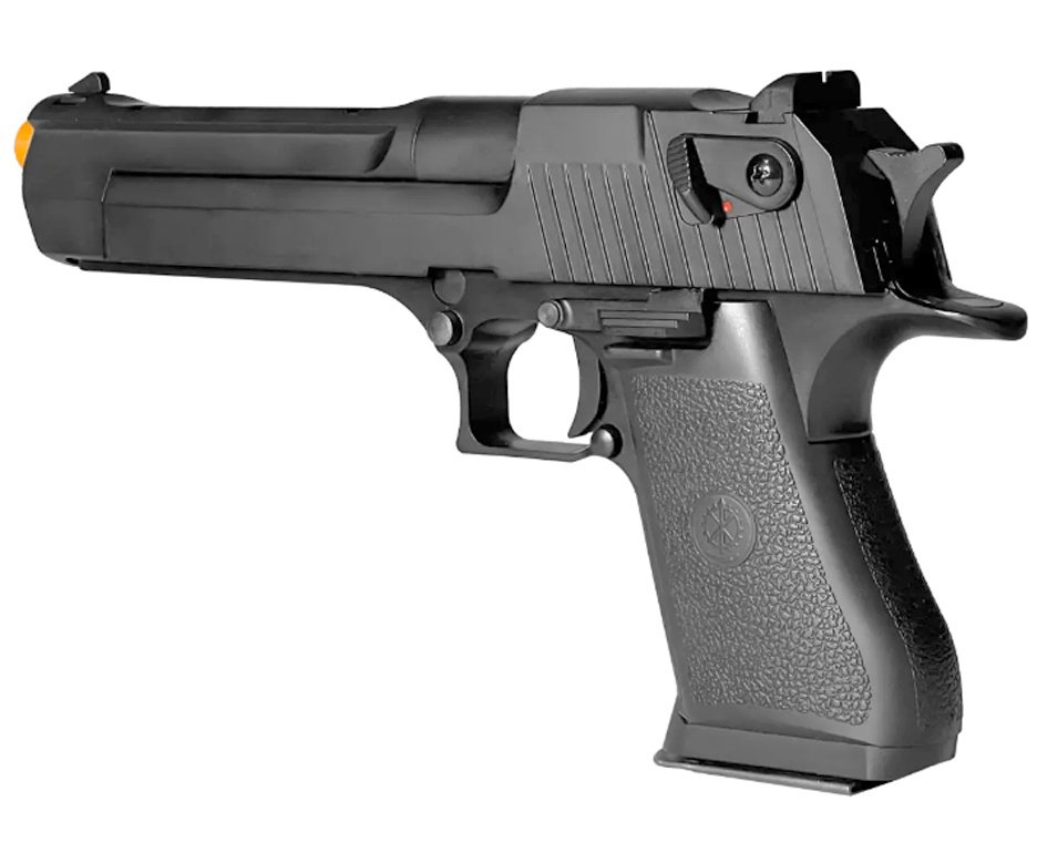 Pistola de Airsoft GBB Desert Eagle Double Bell 779 Green Gas - FXR Arms + GBB + BBS + Alvos + Óleo de Silicone + Kamuff