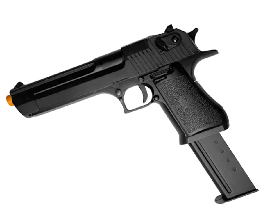 Pistola de Airsoft GBB Desert Eagle Double Bell 779 Green Gas - FXR Arms + GBB + BBS + Alvos + Óleo de Silicone + Kamuff