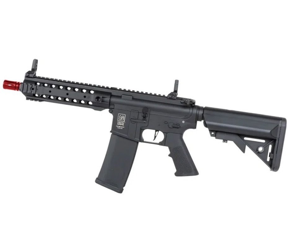 Rifle de Airsoft AEG SA-F01 Black FLEX HAL ETU Gen 2 - Specna Arms + Capa + BBS + Alvos