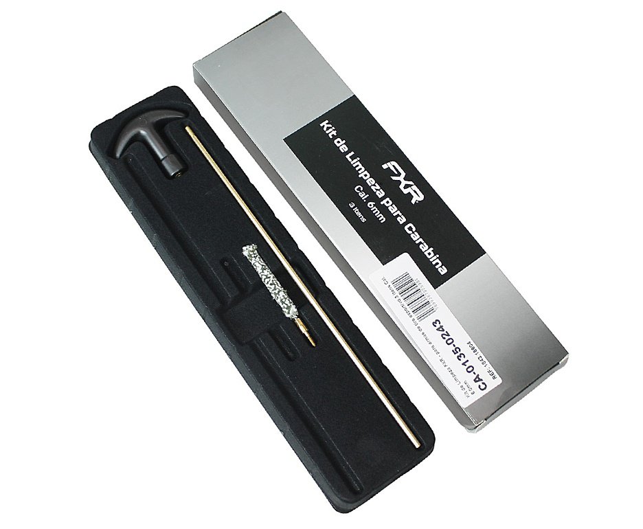 Kit de Limpeza FXR para pistolas de airsoft e airgun Cal 6mm - 3 Itens