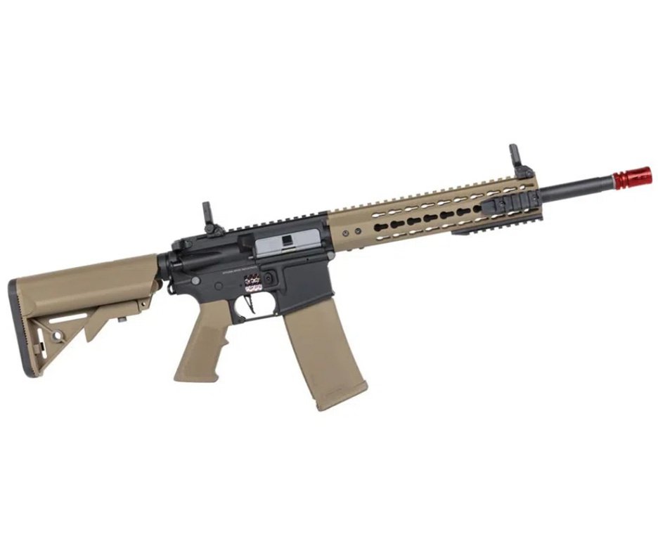 Rifle de Airsoft AEG SA-F02 Half Tan FLEX HAL ETU Gen 2 - Specna Arms + Capa + BBS + Alvos