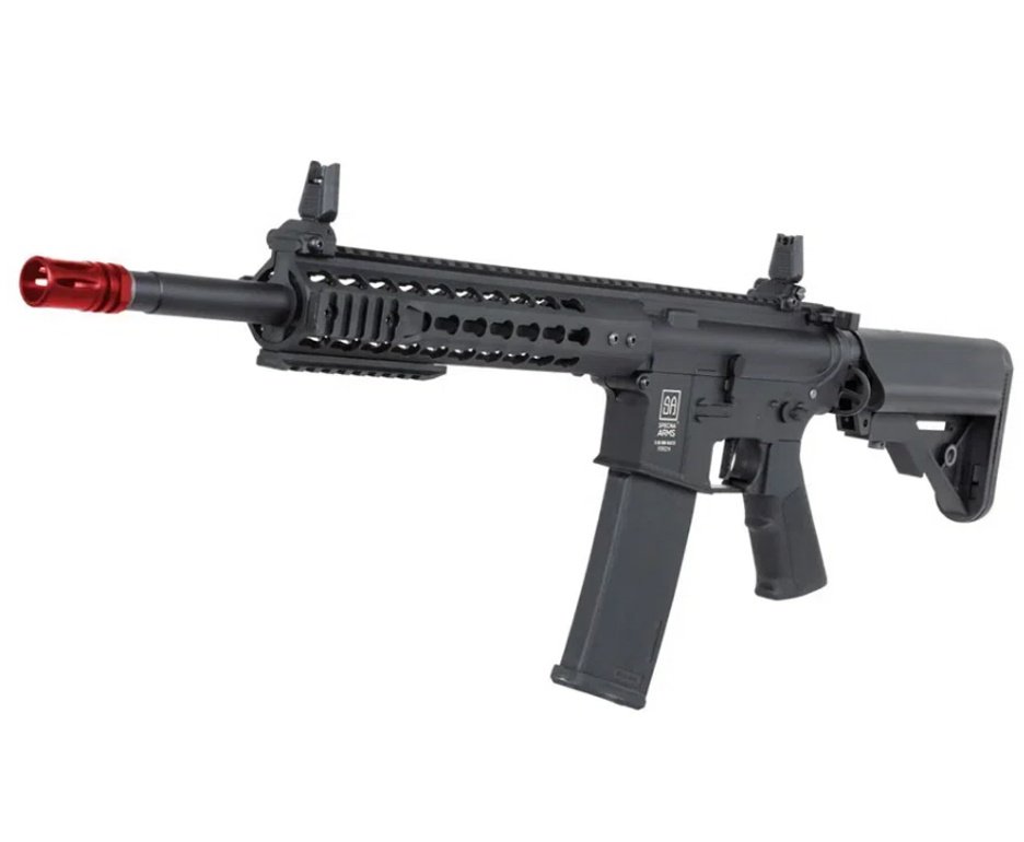 Rifle de Airsoft AEG SA-F02 Black FLEX HAL ETU Gen 2 - Specna Arms + Capa + BBS + Alvos