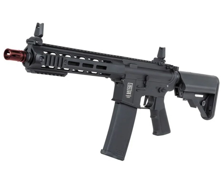 Rifle de Airsoft AEG SA-F03 Black FLEX HAL ETU Gen 2 - Specna Arms + Capa + BBS + Alvos + Red Dot