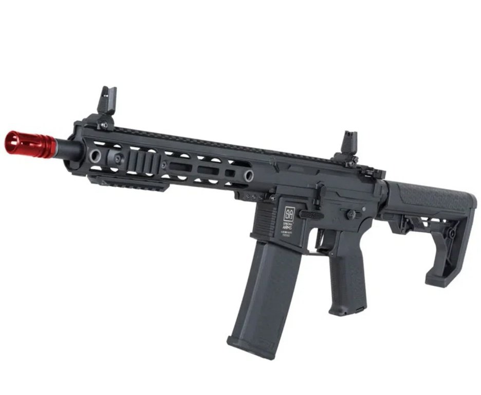 Rifle de Airsoft SA-F05 Black FLEX HAL ETU Gen 2 - Specna Arms + Capa + BBS + Alvos + Red Dot + Óleo + Laser + Desengripante / Anticorrosivo + Kit Fluidos