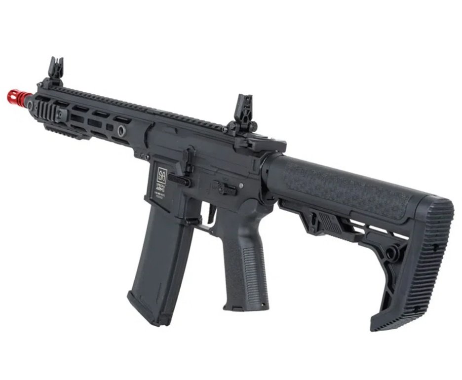 Rifle de Airsoft SA-F05 Black FLEX HAL ETU Gen 2 - Specna Arms + Capa + BBS + Alvos + Red Dot + Óleo + Laser + Desengripante / Anticorrosivo + Kit Fluidos