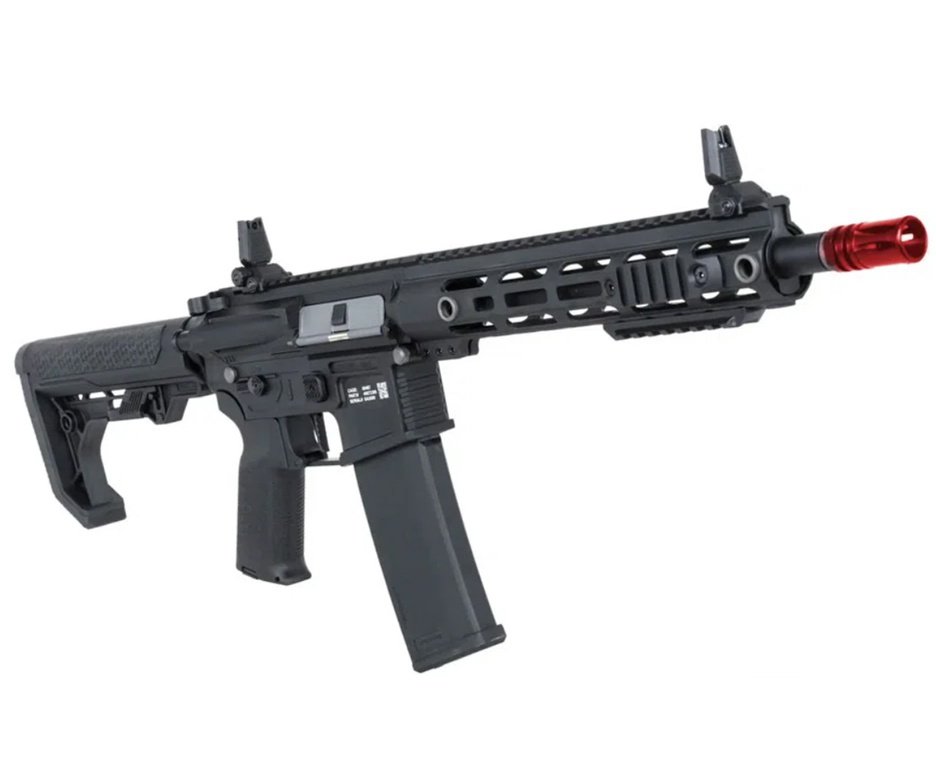Rifle de Airsoft SA-F05 Black FLEX HAL ETU Gen 2 - Specna Arms + Capa + BBS + Alvos + Red Dot + Óleo + Laser + Desengripante / Anticorrosivo + Kit Fluidos