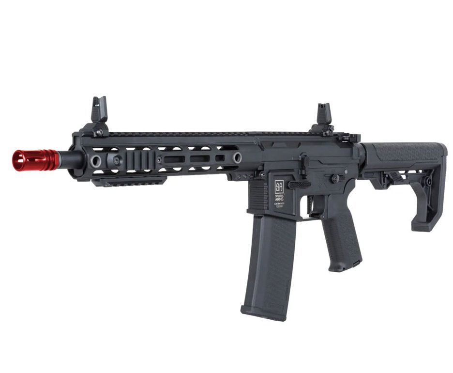 Rifle de Airsoft SA-F05 Black FLEX HAL ETU Gen 2 - Specna Arms + Capa + BBS + Alvos + Red Dot + Kit Limpeza