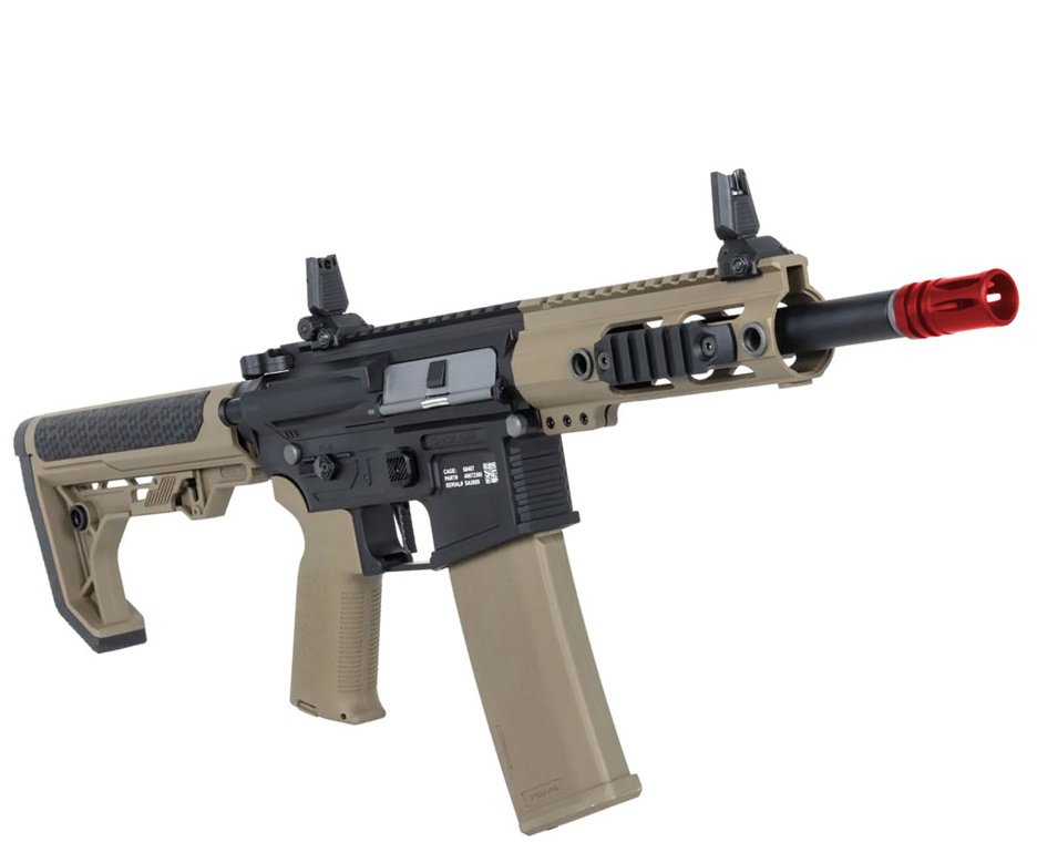 Rifle de Airsoft AEG SA-F04 Half Tan FLEX HAL ETU Gen 2 - Specna Arms + Capa + BBS + Alvos